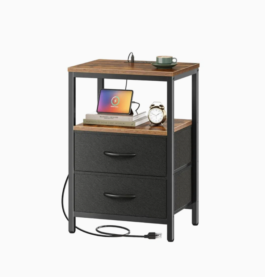 Modern Charging Drawer Chest Cabinet